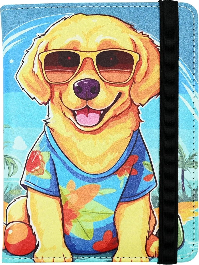 bassyil Dog Passport Holder for Women and Men PU Leather Passport Cover for Travel - Image 1